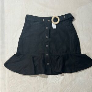 Banana Republic Black Trumpet Mini Skirt